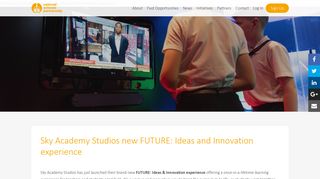Sky Academy Studios new FUTURE: Ideas and Innovation experience