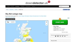 Sky Bet down? Current problems and outages | Downdetector
