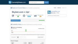 Sky Bet down? Current status and outage history - CurrentlyDown
