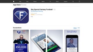 Sky Sports Fantasy Football on the App Store - iTunes - Apple