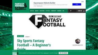 Sky Sports Fantasy Football – A Beginner's Guide