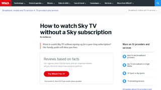 How To Watch Sky TV Without A Sky Subscription - Which?