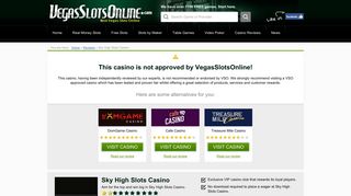 Sky High Slots Casino Review – Is this A Scam/Site to Avoid