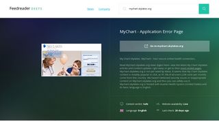 Get Mychart.skylakes.org news - MyChart - Application Error Page