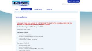 Loan Application | Big Sky Financial Loans