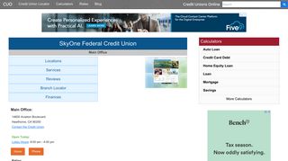 SkyOne Federal Credit Union - Hawthorne, CA - Credit Unions Online
