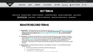 Remote Record | SKY