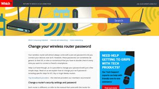 Change your wireless router password – Which Computing Helpdesk