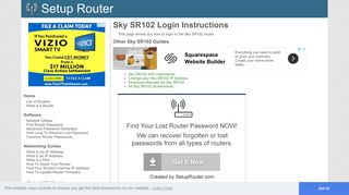 Login to Sky SR102 Router - SetupRouter