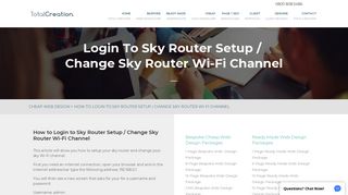 How to Login to Sky Router Setup / Change Sky Router Wifi Channel