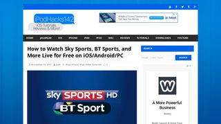 How to Watch Sky Sports, BT Sports, and More Live for Free on iOS ...