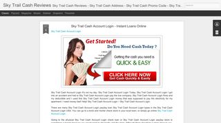 Sky Trail Cash Account Login - Instant Loans Online | Sky Trail Cash ...