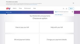 Sky Mobile bills and payments | Sky.com