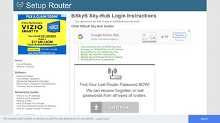 How to Login to the BSkyB Sky-Hub - SetupRouter