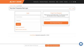 Login - Job Listings - Sky Zone Trampoline Park Jobs - ApplicantPro