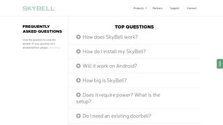 Frequently Asked Questions - SkyBell WiFi Doorbell