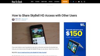How to Share SkyBell HD Access with Other Users