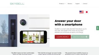 SkyBell WiFi Doorbell - Answer door from smartphone