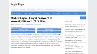 Skybitz Login – Forgot Password at www.skybitz.com [Click Here ...