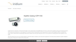 SkyBitz Galaxy GTP1100 | Iridium Satellite Communications