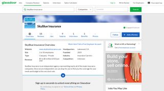 Working at SkyBlue Insurance | Glassdoor