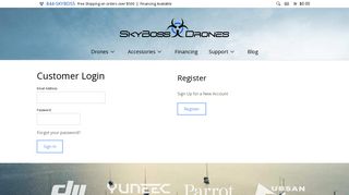 Log in - SkyBoss Drones
