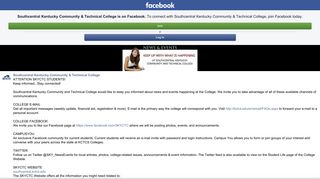 FACEBOOK Southcentral Kentucky Community & Technical College