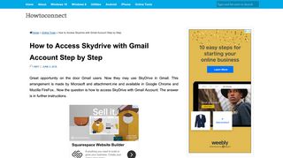 How to Access Skydrive with Gmail Account Step by Step