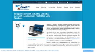 Skyguard Launch Web Portal for Lone Workers