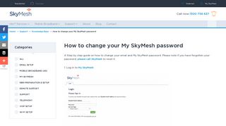 How to change your My SkyMesh password | SkyMesh