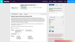 SkyOne Federal Credit Union Reviews - WalletHub
