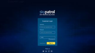 Customer Login | Skypatrol