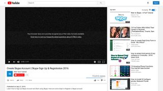 Create Skype Account | Skype Sign Up & Registration 2016 - YouTube