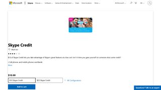 Buy Skype Credit - Microsoft Store