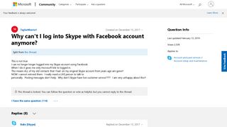 Why can't I log into Skype with Facebook account anymore ...