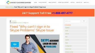 Fixed “Why can't I sign in to Skype Problems ... - customer support