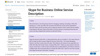 Skype for Business Online Service Description | Microsoft Docs