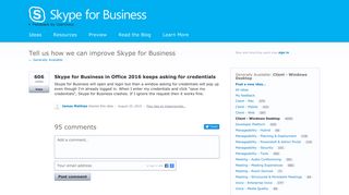 Skype for Business in Office 2016 keeps asking for credentials ...