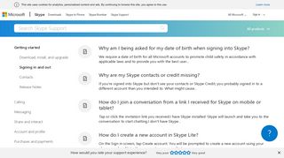 Getting started | Signing in and out - Skype Support