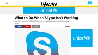 10 Tips If Skype Can't Connect or Won't Work Properly - Lifewire