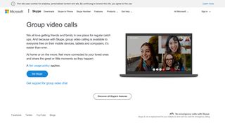 Group video calls - Skype