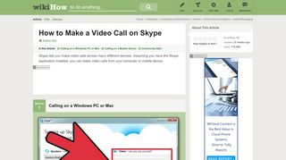 How to Make a Video Call on Skype: 13 Steps (with Pictures) - wikiHow