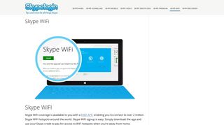 Skype WiFi - Skype LogIn