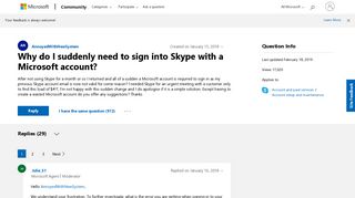 Why do I suddenly need to sign into Skype with a Microsoft account ...