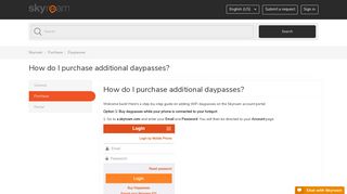 How do I purchase additional daypasses? – Skyroam