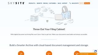 Document Archiving & Storage Management Systems - SKYSITE