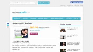 SkyVault360 Reviews - Legit or Scam? - Reviewopedia