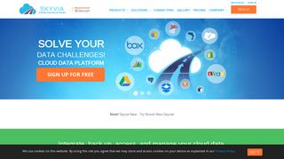 Skyvia: Cloud data integration, backup, access & management