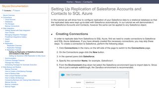 Setting Up Replication of Salesforce Accounts and Contacts ... - Skyvia