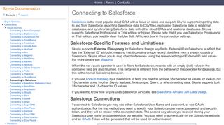 Connecting to Salesforce - Skyvia Documentation